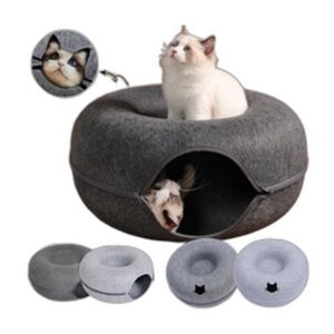 Panier Donut Ultra-Doux pour Chien — Lavable